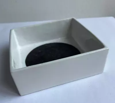 Buy Beautiful Vintage Mid Century Troika Pottery Cornwall Black White Spot Dish • 35£