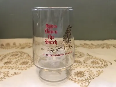 Buy Dante's Down The Hatch Restaurant Footed Drinking Glass Atlanta Bar Ware 1970's • 9.46£