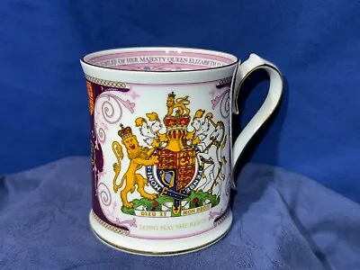 Buy Aynsley Bone China Mug Queen Elizabeth II Diamond Jubilee 2012 • 10£