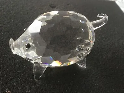 Buy Crystal Pig - Faceted Glass - Ornament • 6.95£
