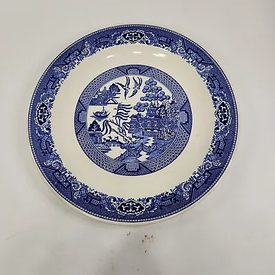 Buy VTG Royal China Blue Willow Ware 12 1/4  Round Serving Platter Plate Chop • 9.48£