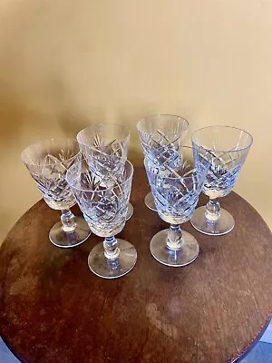 Buy Cut Glass Sherry Glasses, 6 • 5£