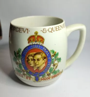 Buy Vintage George VI Coronation Mug - Woods Ivory Ware • 4£