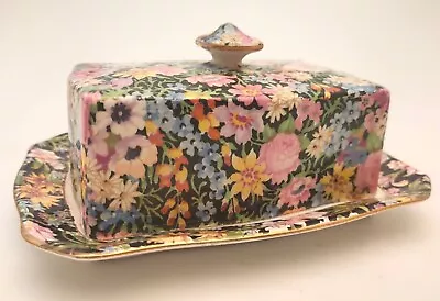 Buy Vintage Royal Winton Grimwades  NANTWICH Chintzy Covered Butter Dish  • 15£
