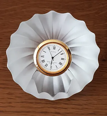 Buy Dartington Crystal Glass Clock Paperweight Vintage • 19.99£
