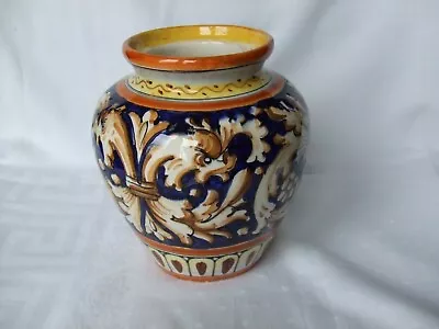 Buy Interesting Decorated / Glazed Old Vase. Marked  Made In Itali B 490  • 9.95£