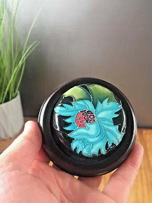 Buy Gorgeous Rare Vintage Moorcroft Sea Holly Floral Paperweight By Emma Bossons • 80£