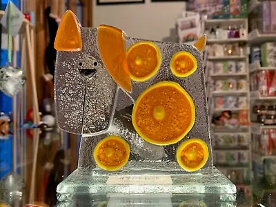 Buy Fused Glass Ornament Dog Spot Orange - Nobilé Glassware - 1783-17 • 39.99£