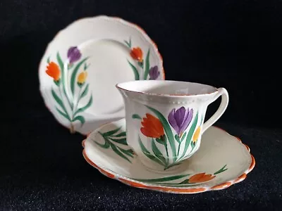 Buy Rare Vintage James Kent Ltd Hand Painted Tea Trio  Crocus  C. 1930 • 22£