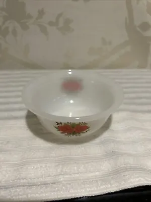 Buy Vintage Pyrex Phoenix Opalware Red Rose Small Bowl . • 4.50£