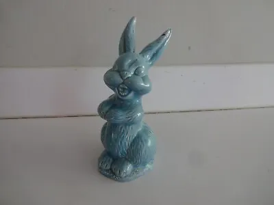 Buy Wade Wade Heath Blue Flaxman Ware Laughing Rabbit 7  High Bunny 1930's • 39.99£