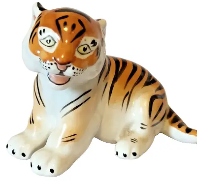 Buy USSR Russian Verbilki Foreign Porcelain Tiger Cub Figure Vintage Collectable • 15.99£