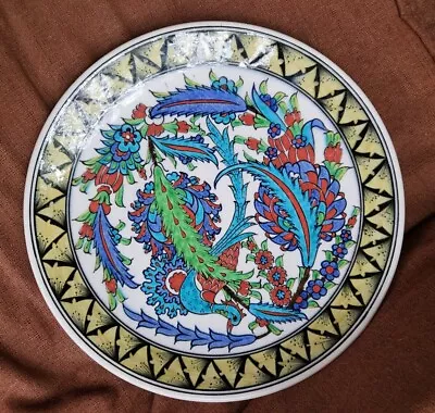Buy Vintage 1960s Selguk Gini Kutahya Pottery BIRD Wall Hanging Plate Turkey Signed • 71.93£