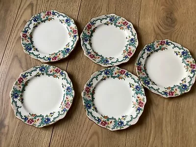 Buy Royal Cauldon Victoria Set Of 5 Tea/Side Plates  • 18£