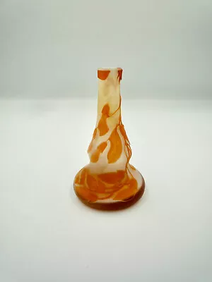 Buy A Rare Galle Cameo Miniature Bottle Art Glass Vase C1910 Nouveau • 275£