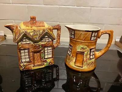 Buy Price Kensington Cottage Ware Teapot And Milk Jug • 10.50£