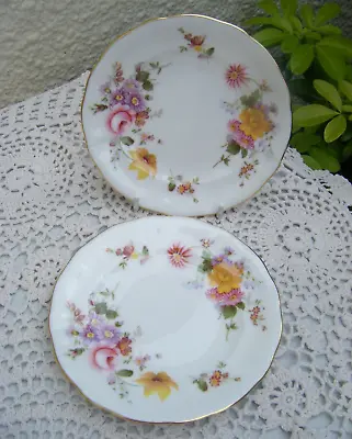 Buy Royal Crown Derby Derby Posies Bone China Floral Plates 12.5cm Small Saucer  X 2 • 7.49£