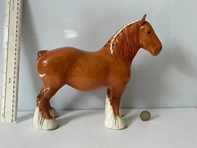Buy Rare Vintage Beswick England Shire Mare Horse 818 Chestnut Damaged • 320£