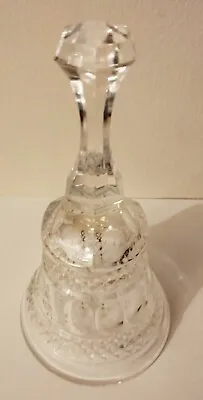 Buy Cut Glass Vintage Crystal Hand Bell With Clanger 6  High • 5£