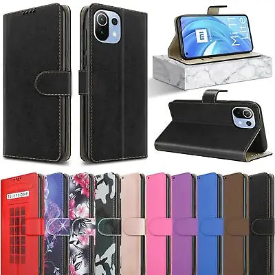 Buy For Xiaomi Mi 11 Lite 5G Case, Magnetic Flip Leather Wallet Stand Phone Cover • 5.45£