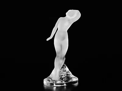 Buy Lalique Crystal Beautiful Frosted Danseuse Bras Baisse Nude Dancer Figurine.9.25 • 475.45£