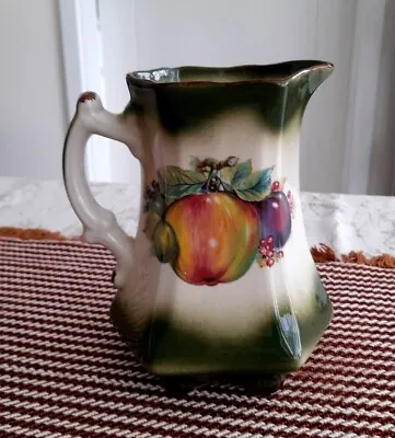 Buy Mayfayre Staffordshire Pottery Fruit Design Footed Jug  • 25£