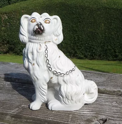 Buy 9  23cm Victorian Staffordshire Spaniel/Pot/Wally/Mantle Dogs, Free Standing Leg • 19.99£