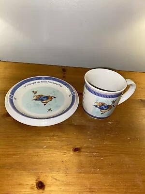 Buy Wedgwood Peter Rabbit Child’s Mug And Side Tea Plate 2001 VGC 6.25 Ins Plate  • 9.99£