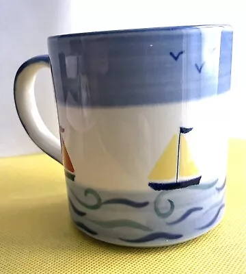 Buy Poole Pottery Boats Collection Coffee Mug Hand Painted • 13.99£