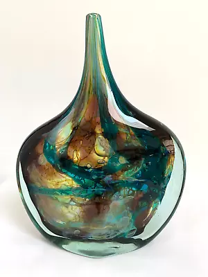 Buy Unsigned 10  2.19KG Mdina Malta Fish Art Glass Vase - Michael Harris Eric Dobson • 119.95£
