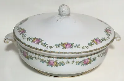 Buy Vintage 1927 Booths Silicon China Tureen Lidded Serving Dish Floral Pattern 8½  • 20£