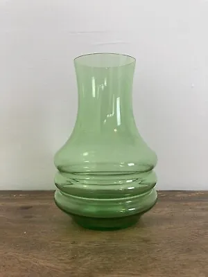 Buy Vintage Art Deco Green Glass Vase • 22.50£