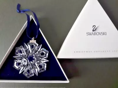 Buy Swarovski Crystal  1999 ANNUAL CHRISTMAS ORNAMENT/STAR  Original Box/Cover/Cert. • 200£