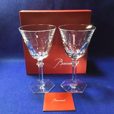 Buy Baccarat Harcourt Tableware Crystal Wine Glass Set Of 2 • 201.07£