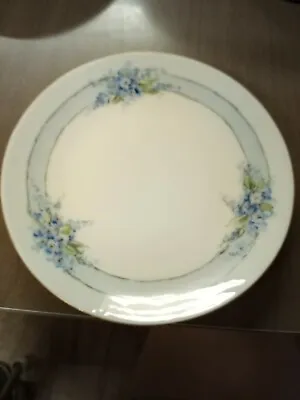 Buy Antique THOMAS Bavaria Bread & Butter Plate Gold Blue Ring Flowers 6.75 In • 8.06£