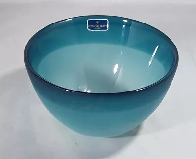 Buy Swedish Art Glass Bowl By Steninge Slott Sweden Designed By Lena Hansson Boxed  • 38£