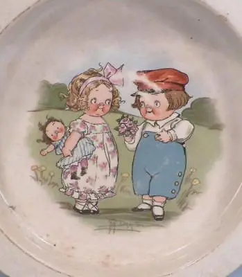 Buy Buffalo Pottery Child's Dish Dolly Dingle Campbell Kids Doll Vintage Bowl #2 • 26.46£