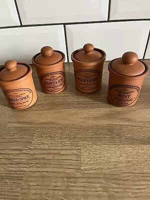 Buy Henry Watson Pottery The Original Suffolk Canister X 4 Spice/Herb Pots/Jars • 20£