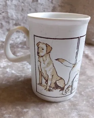 Buy Vintage Dunoon Scotland Stoneware Pottery Mug Labrador Golden Retriever Dog  • 9£