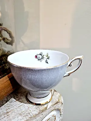 Buy Replacement Vintage Tea Cup Royal Standard Fine Bone China Blue/Grey Rose #2438 • 7.60£