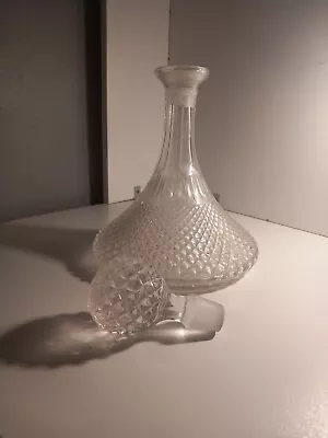 Buy Antique Cut Glass Ships Decanter • 40£