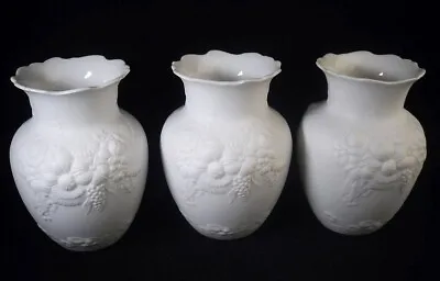 Buy 3 X Vintage German White Kaiser Manfred Frey Porcelain Vases • 14.99£