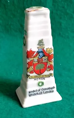 Buy A Vintage Arcadian Crested Ware 'acton' 3  Tall Whitehall London Cenotaph • 4.99£