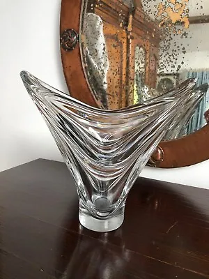Buy Daum Vannes Crystal Freeform Crystal Art Glass Vase • 90£