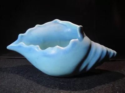 Buy Vintage Van Briggle Pottery Turquoise Blue Conch Seashell 8 3/4 , Marked! • 72.04£
