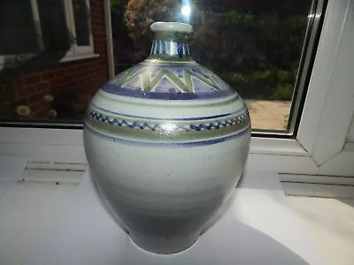 Buy EARLY CARTER POOLE / POOLE POTTERY HAND DECORATED BULBOUS VASE H 22.5 Cm • 99£