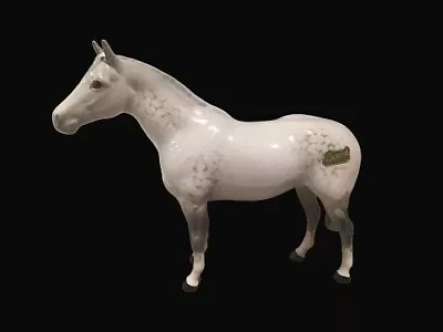 Buy Lovely Beswick Dapple Grey Horse #1992 Small Thoroughbred Stallion • 54.95£