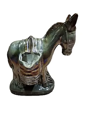 Buy Vtg Donkey Burro Double Bud Vase Planter Lusterware Brazil #1713 Handcrafted  • 20.80£