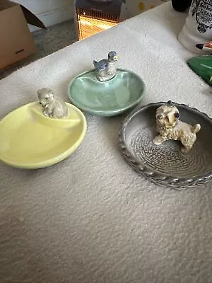 Buy Wade Whimtrays Duck Dog And Bear Porcelain Trinket Dish • 8£
