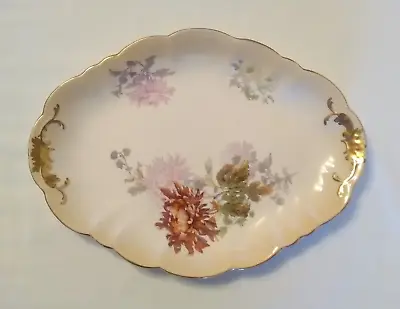 Buy Antique Doulton Burslem Floral Serving Platter Pattern A8356 (12.25ins & 9ins) • 30£